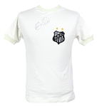 1972 Pele Santos Clubhouse Signed Jersey (MEARS LOA)