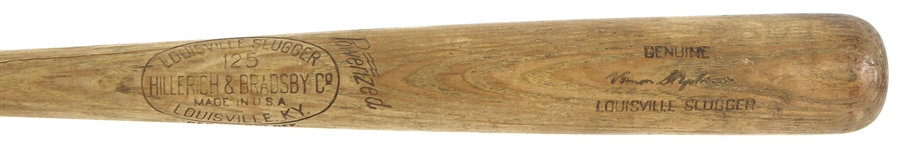 1960 Vern Stephens Post Career H&B Louisville Slugger Professional Model Game Used Bat (MEARS LOA)