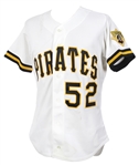 1991 Harvey Haddix Pittsburgh Pirates Post Career Home Jersey (MEARS LOA)