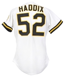 1991 Harvey Haddix Pittsburgh Pirates Post Career Home Jersey (MEARS LOA)