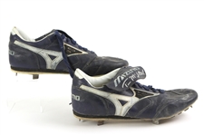 1990-93 Tim McIntosh Milwaukee Brewers Signed Game Worn Mizuno Cleats (MEARS LOA/JSA)