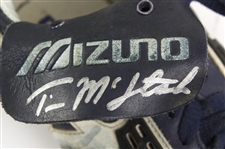 1990-93 Tim McIntosh Milwaukee Brewers Signed Game Worn Mizuno Cleats (MEARS LOA/JSA)