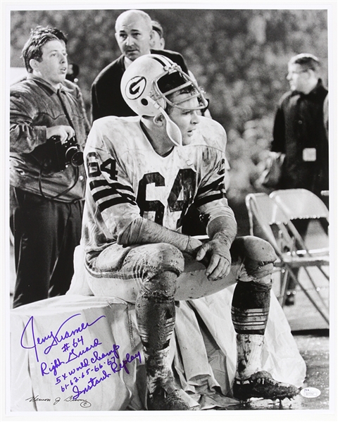 2000s Jerry Kramer Green Bay Packers Signed & Inscribed 16" x 20" Vernon Biever Photo (*JSA*)