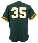 1984-88 Oakland Athletics #35 Batting Practice Jersey (MEARS LOA)