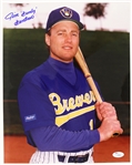 1990s Jim "Gumby" Gantner Milwaukee Brewers Signed 11" x 14" Photo (*JSA*)