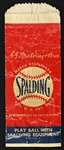 1940s-50s Spalding "Play Ball With Spalding Equipment" Paper Product Bag