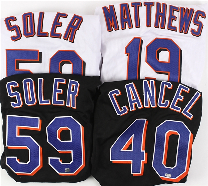 1981-2010 New York Mets Game Worn Jerseys - Lot of 8 w/ Jeff Francoeur, Carlos Muniz Civil Rights Game & More (MEARS LOA)