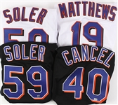 1981-2010 New York Mets Game Worn Jerseys - Lot of 8 w/ Jeff Francoeur, Carlos Muniz Civil Rights Game & More (MEARS LOA)