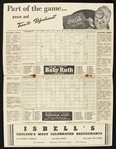 1946 (July 6) Chicago Cubs Cincinnati Reds Wrigley Field Scored Program