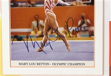 1984 Mary Lou Retton Olympic Gold Medal Gymnast Dual Signed 27.5 x 33 Framed Display (JSA)
