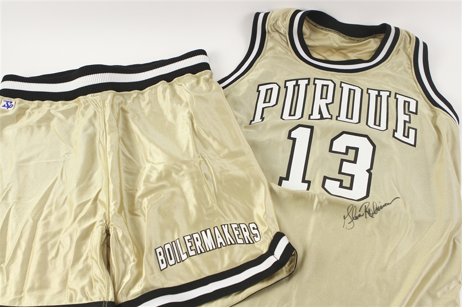 1992-94 Glenn Robinson Purdue Boilermakers Signed Practice/Game Apparel- Lot of 4 w/ Jerseys & SHorts (MEARS LOA/JSA/Purdue Letter) 