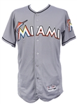 2016 (July 17) Ichiro Suzuki Miami Marlins Signed Game Worn Road Jersey (MEARS A10/JSA/MLB Hologram) Career MLB Hits 2992, 2993 & 2994