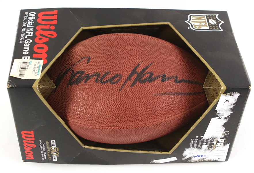 1991 Franco Harris Pittsburgh Steelers Signed ONFL Tagliabue Football (JSA)