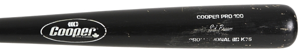1985-90 Sid Bream Pittsburgh Pirates Signed Cooper Professional Model Game Used Bat (MEARS LOA/JSA)