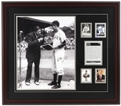 1992 George HW Bush 41st President of the United States 28" x 32" Framed Babe Ruth Display w/ Signed Photo (PSA/DNA)