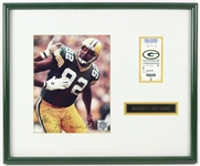 1998 Reggie White Green Bay Packers 16" x 20" Framed Reggies Last Game Display w/ Ticket Stub & Signed Photo (JSA)