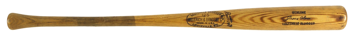 1973-74 Jesus Alou Astros/Athletics H&B Louisville Slugger Professional Model Game Used Bat (MEARS LOA)