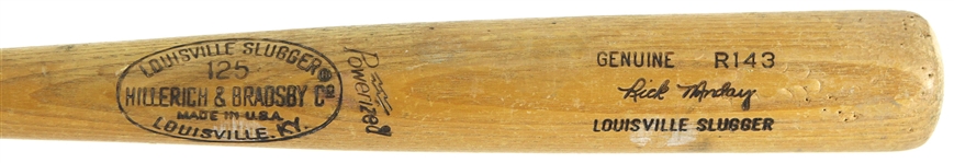 1977-79 Rick Monday Los Angeles Dodgers H&B Louisville Slugger Professional Model Game Used Bat (MEARS LOA)