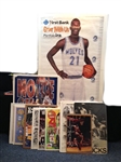 1980s - Present Basketball Memorabilia Lot (100+) Including 18 pairs of game worn shoes