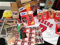 1980s - Present Basketball Memorabilia Lot (100+) Including 18 pairs of game worn shoes