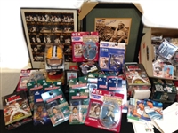 1980s to Present Large Assortment of Football & Baseball Memorabilia (190+ Pieces)