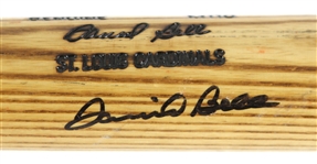 1995-97 David Bell St. Louis Cardinals Louisville Slugger Professional Model Game Used Bat (MEARS LOA/JSA)