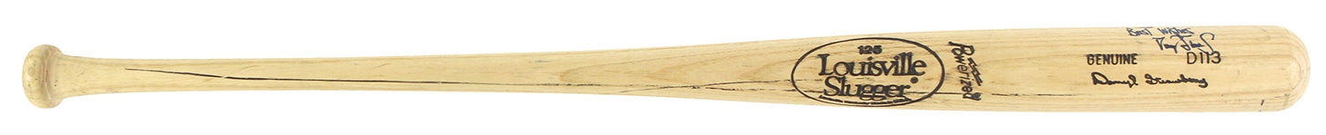 1990 Darryl Strawberry New York Mets Signed Louisville Slugger Professional Model Bat (MEARS LOA/JSA)