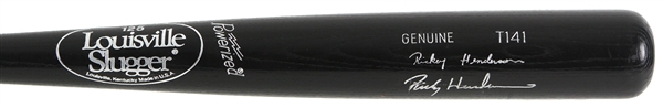 1990 Rickey Henderson Oakland Athletics Signed Louisville Slugger Professional Model Bat (MEARS LOA/JSA)