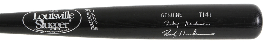 1990 Rickey Henderson Oakland Athletics Signed Louisville Slugger Professional Model Bat (MEARS LOA/JSA)