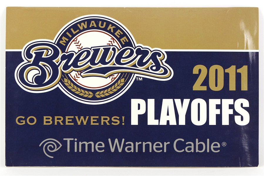 2011 Milwaukee Brewers 2011 Playoffs 14" x 22" Dual Sided Broadside