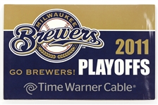 2011 Milwaukee Brewers 2011 Playoffs 14" x 22" Dual Sided Broadside