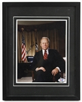 1974-77 Gerald Ford 38th President of the United States Signed 12" x 15" Framed Photo (PSA/DNA)