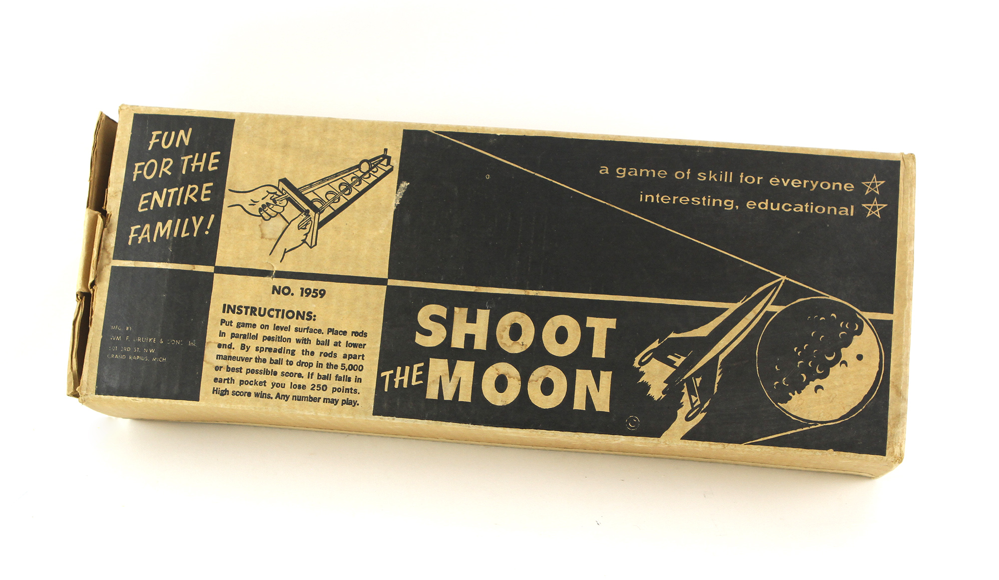 Lot detail 1959 shoot the moon game w original box