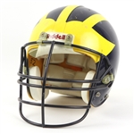1990s Michigan Wolverines #52 Game Worn Football Helmet w/ 7 Big Play Decals (MEARS LOA)