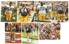 1980's-2000's Football Memorabilia Collection - Lot of 26 w/ Signed Photos, Fridge Perry Youth T-Shirt, Posters & More (JSA)