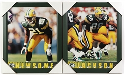 1980's-2000's Football Memorabilia Collection - Lot of 26 w/ Signed Photos, Fridge Perry Youth T-Shirt, Posters & More (JSA)