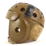 1930's Lowe & Campbell F185 Game Worn Leather/Composite Football Helmet w/ 8 Strap Suspension System (MEARS LOA)