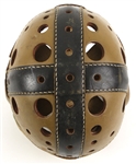 1930's Lowe & Campbell F185 Game Worn Leather/Composite Football Helmet w/ 8 Strap Suspension System (MEARS LOA)
