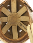 1930's Lowe & Campbell F185 Game Worn Leather/Composite Football Helmet w/ 8 Strap Suspension System (MEARS LOA)