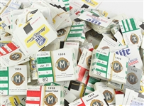 1998 Milwaukee Brewers Inaugural National League Season Team Collected Ticket Stubs - Lot of Thousands (25 Pounds of Stubs)