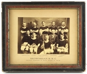 1887-88 Skowhegan BBC Amateur Champions of Maine 12" x 14" Framed Photo 