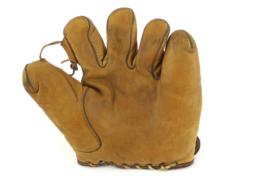 1930s Lonny Frey Dodgers/Reds Marathon Sporting Goods Player Endorsed Fielders Mitt