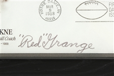 1960's-80's Dizzy Dean Red Grange Signed 12 x 15 Framed Displays - Lot of 2 (JSA)