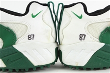 1995-97 Robert Brooks Green Bay Packers Signed Nike Turf Shoes (MEARS LOA/JSA)