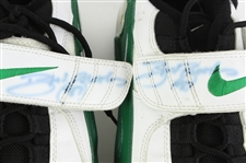 1995-97 Robert Brooks Green Bay Packers Signed Nike Turf Shoes (MEARS LOA/JSA)