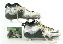 2000 LeRoy Butler "Final Game" Green Bay Packers Signed Game Worn Nike Cleats (MEARS LOA/JSA)