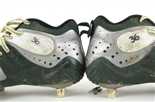 2000 LeRoy Butler Final Game Green Bay Packers Signed Game Worn Nike Cleats (MEARS LOA/JSA)