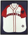 2000s Buck ONeil Kansas City Monarchs Signed 33" x 41" Framed Ebbets Field Flannels Jersey (JSA) 