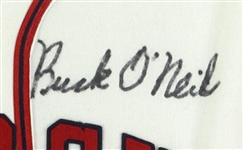 2000's Buck O'Neil Kansas City Monarchs Signed 33 x 41 Framed Ebbets Field Flannels Jersey (JSA) 