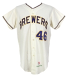 1970-71 Dave Baldwin Milwaukee Brewers Game Worn Home Jersey (MEARS A10) Inaugural Season